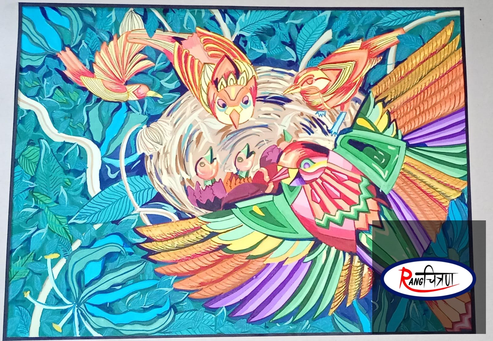 Anusha Mali - 2nd Rank Winner | Rangchitran Online Art Competition 2026 🥈🎨✨